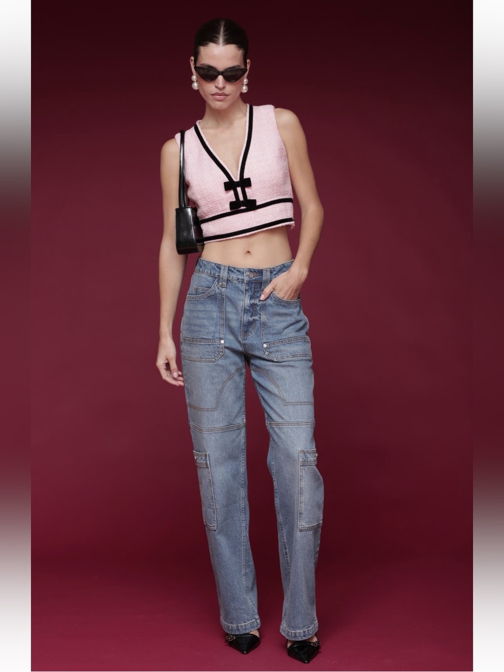 Avec Les Filles straight leg carpenter Jeans
